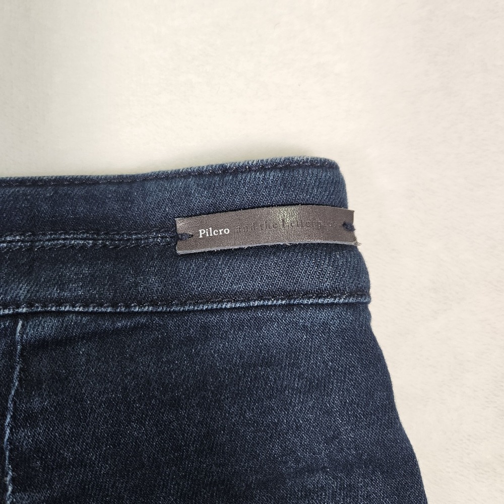 Anthropologie Pilcro and the Letterpress Blue High-Rise Skinny Jean Size 27 - Picture 6 of 11